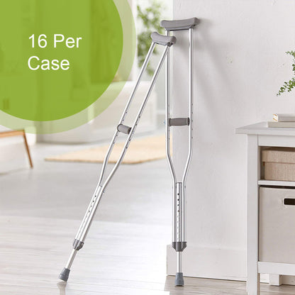 McKesson Adult Underarm Crutches, 5'2" – 5'10"