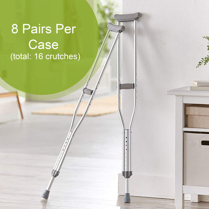 McKesson Adult Underarm Crutches, 5'2" – 5'10"