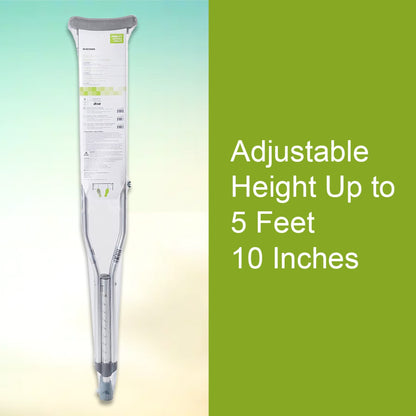 McKesson Adult Underarm Crutches, 5'2" – 5'10"