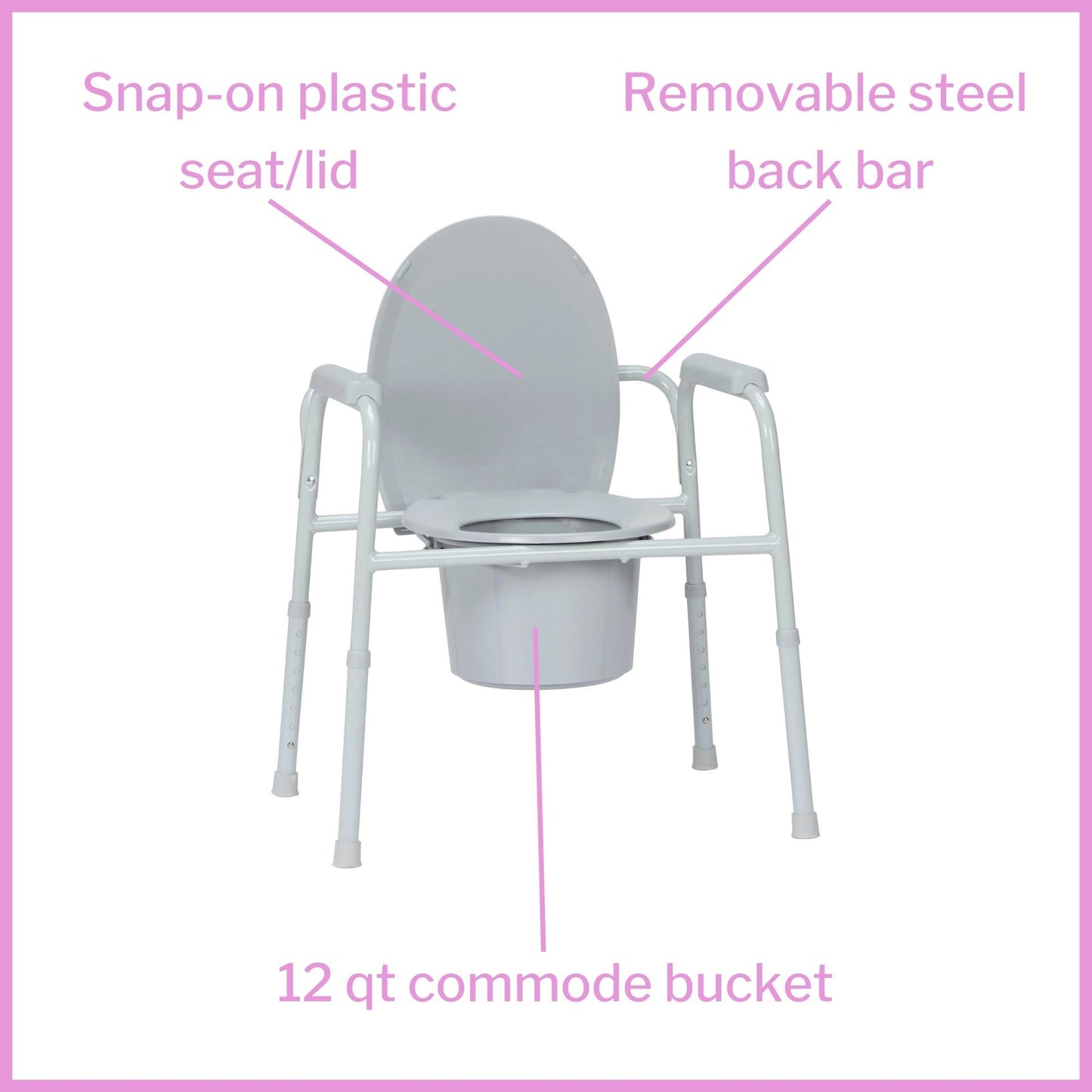 McKesson Commode Chair, Nonfolding
