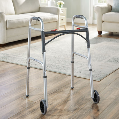 McKesson Folding Walker, Adjustable Height