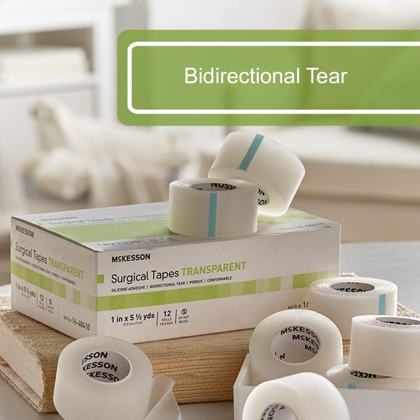 McKesson Silicone Medical Tape, Transparent