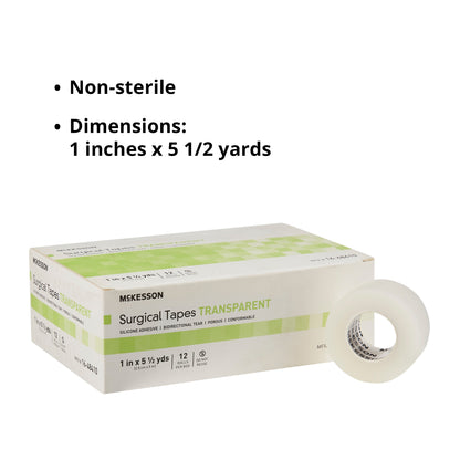 McKesson Silicone Medical Tape, Transparent