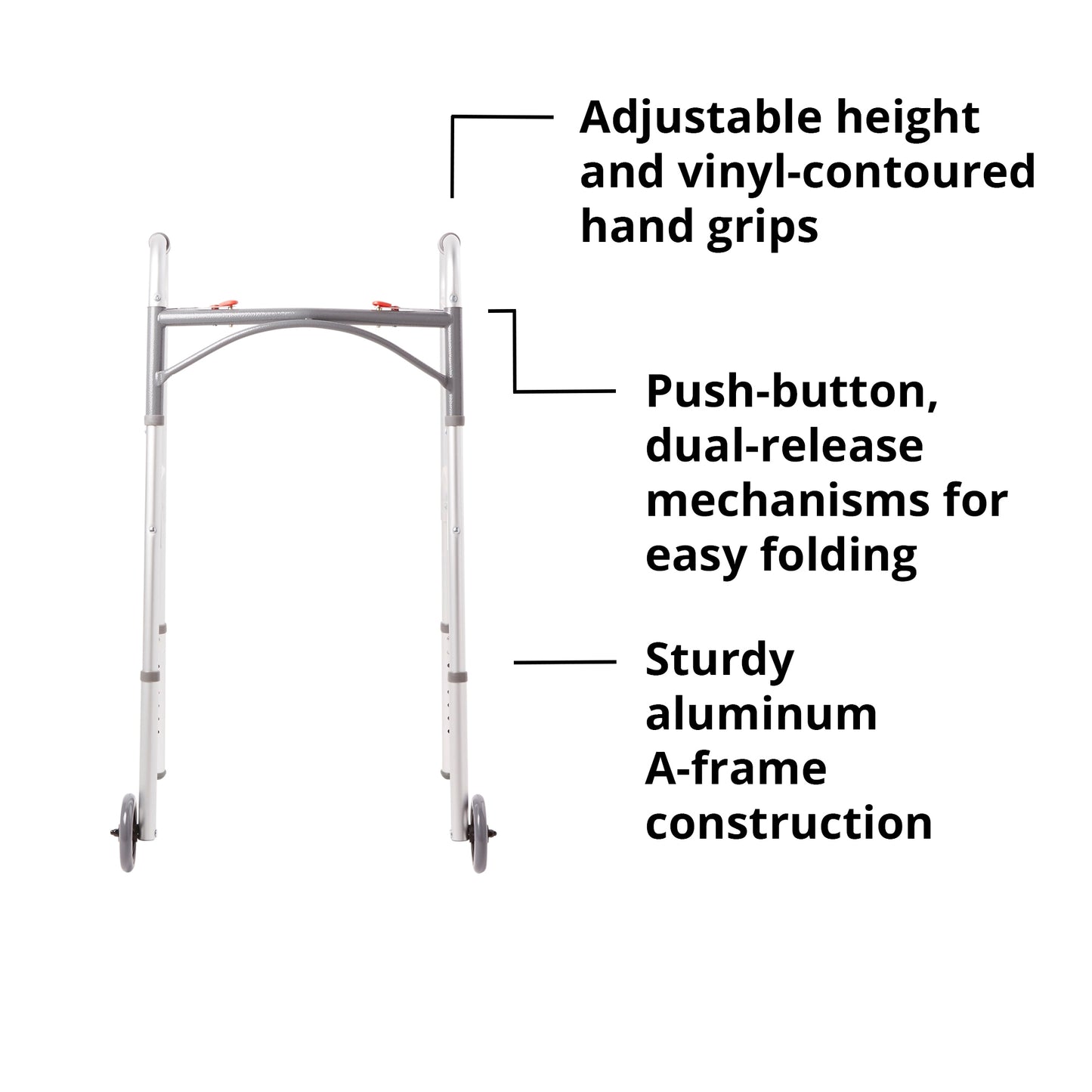 McKesson Folding Aluminum Walker