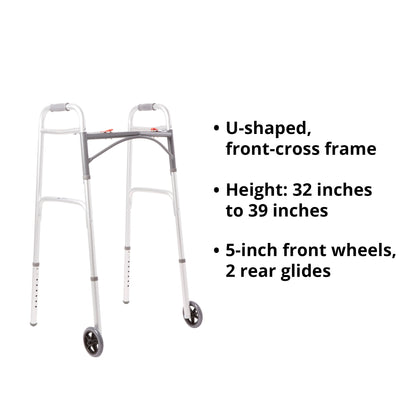 McKesson Folding Aluminum Walker