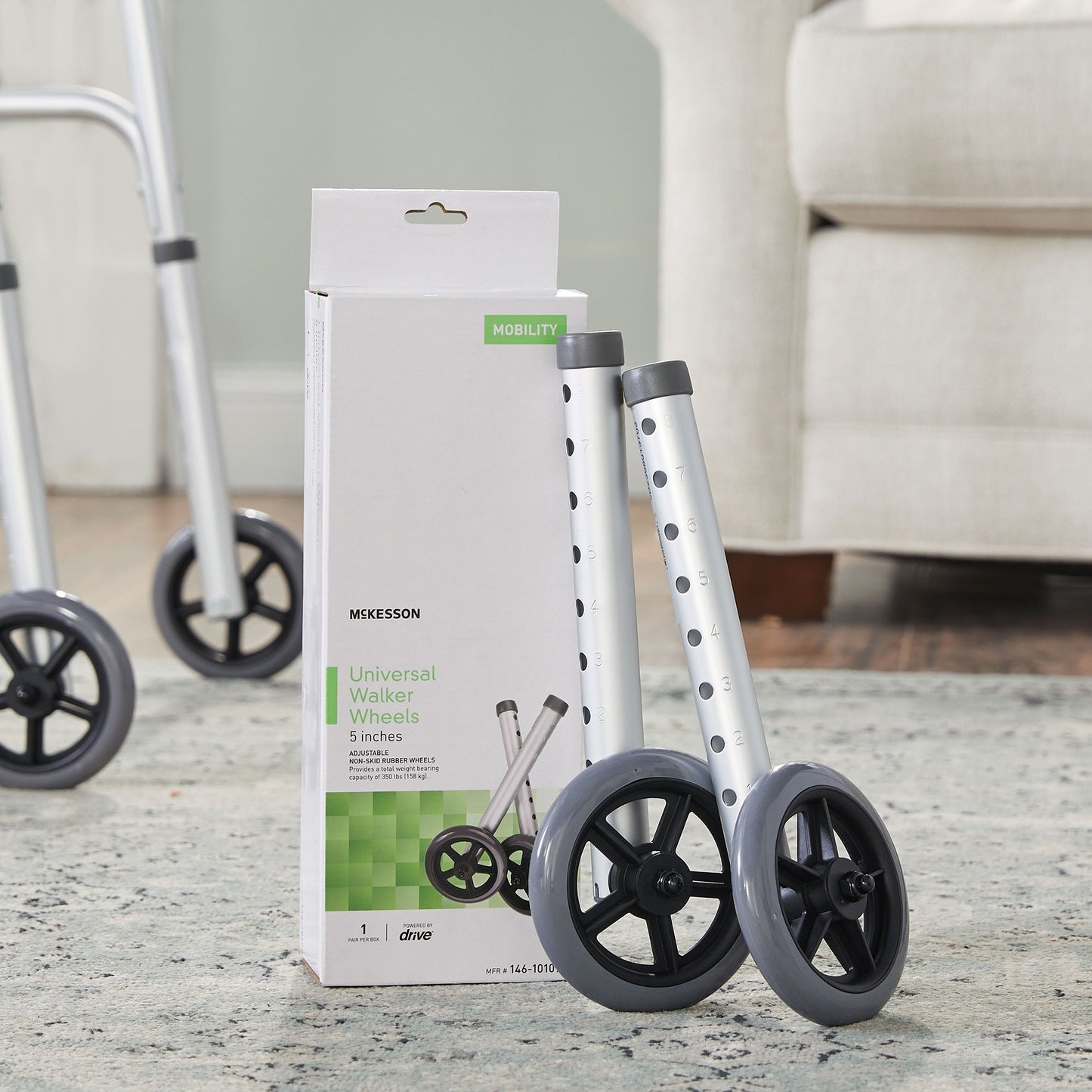 McKesson Walker Wheels, 5-Inch Diameter
