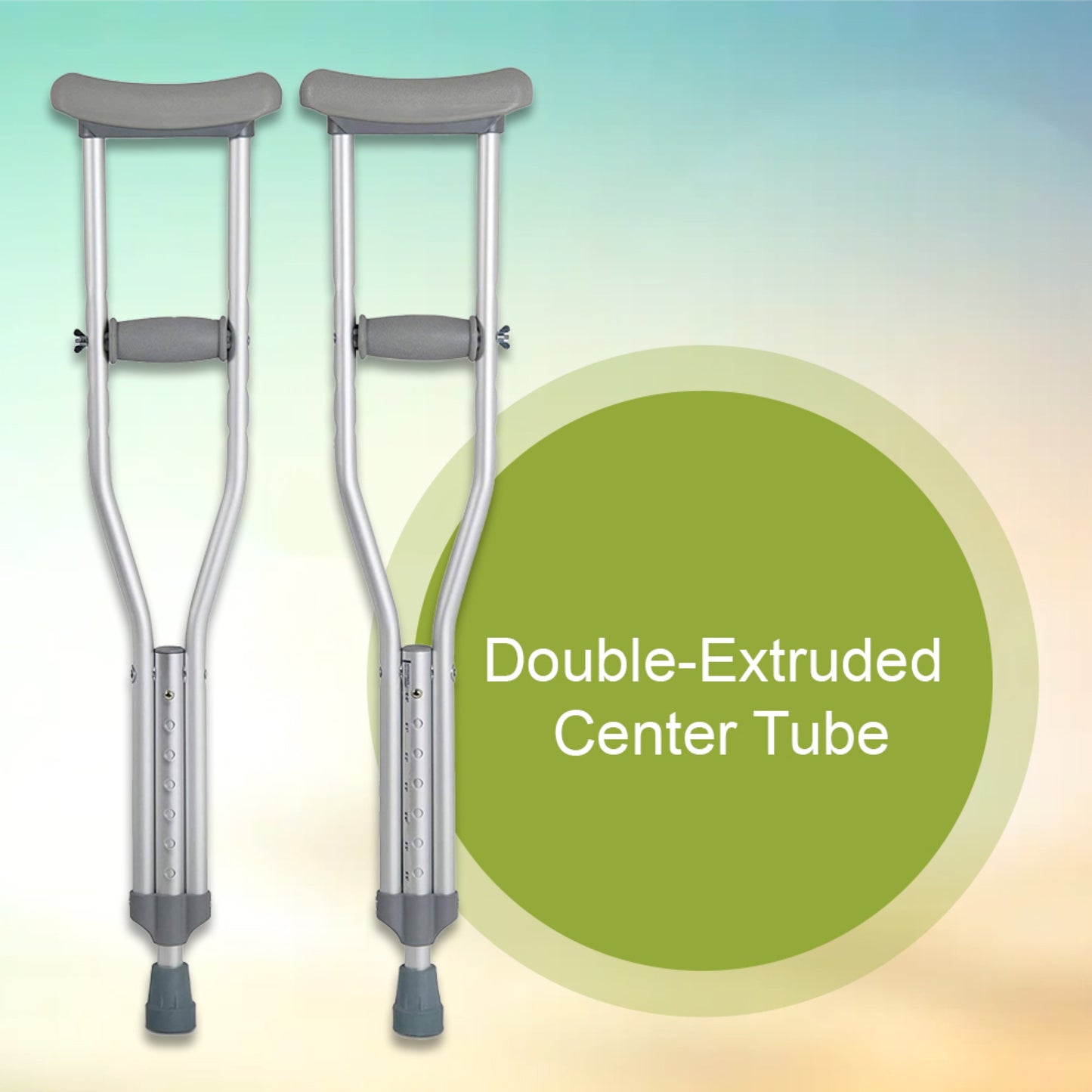 McKesson Underarm Crutches for Children 4' – 4'6"