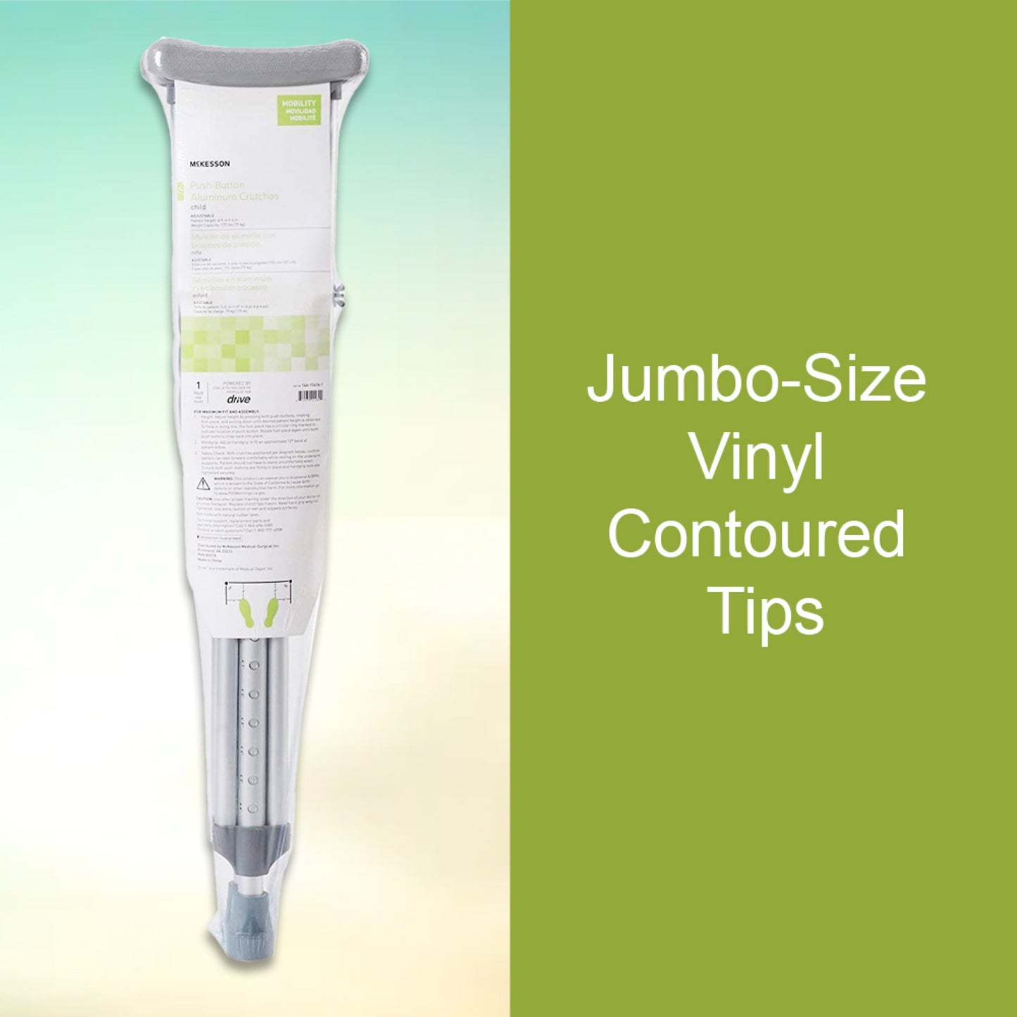 McKesson Underarm Crutches for Children 4' – 4'6"