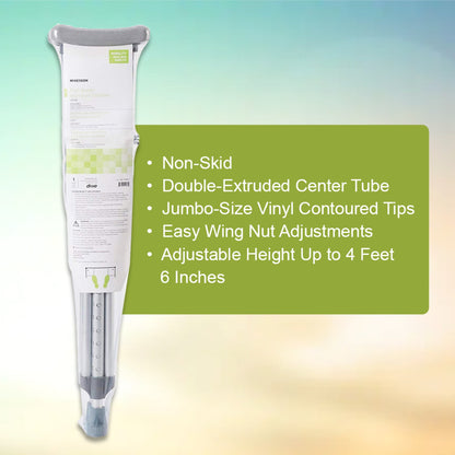 McKesson Underarm Crutches for Children 4' – 4'6"
