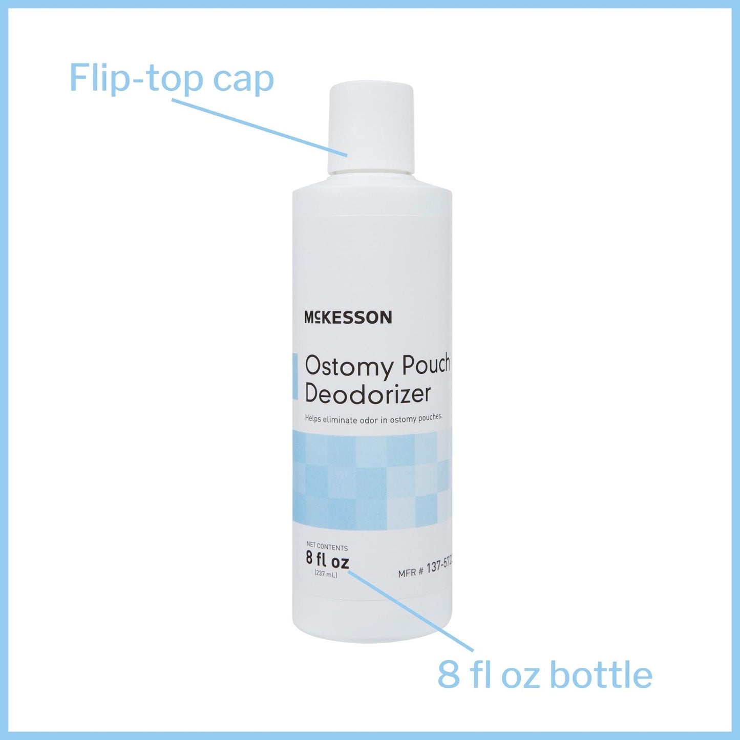 McKesson Ostomy Appliance Deodorant, 8-Ounce squeeze Bottle