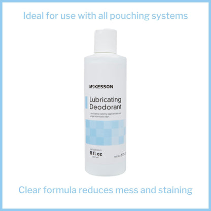 McKesson Lubricating Ostomy Appliance Deodorant, 8-Ounce squeeze Bottle