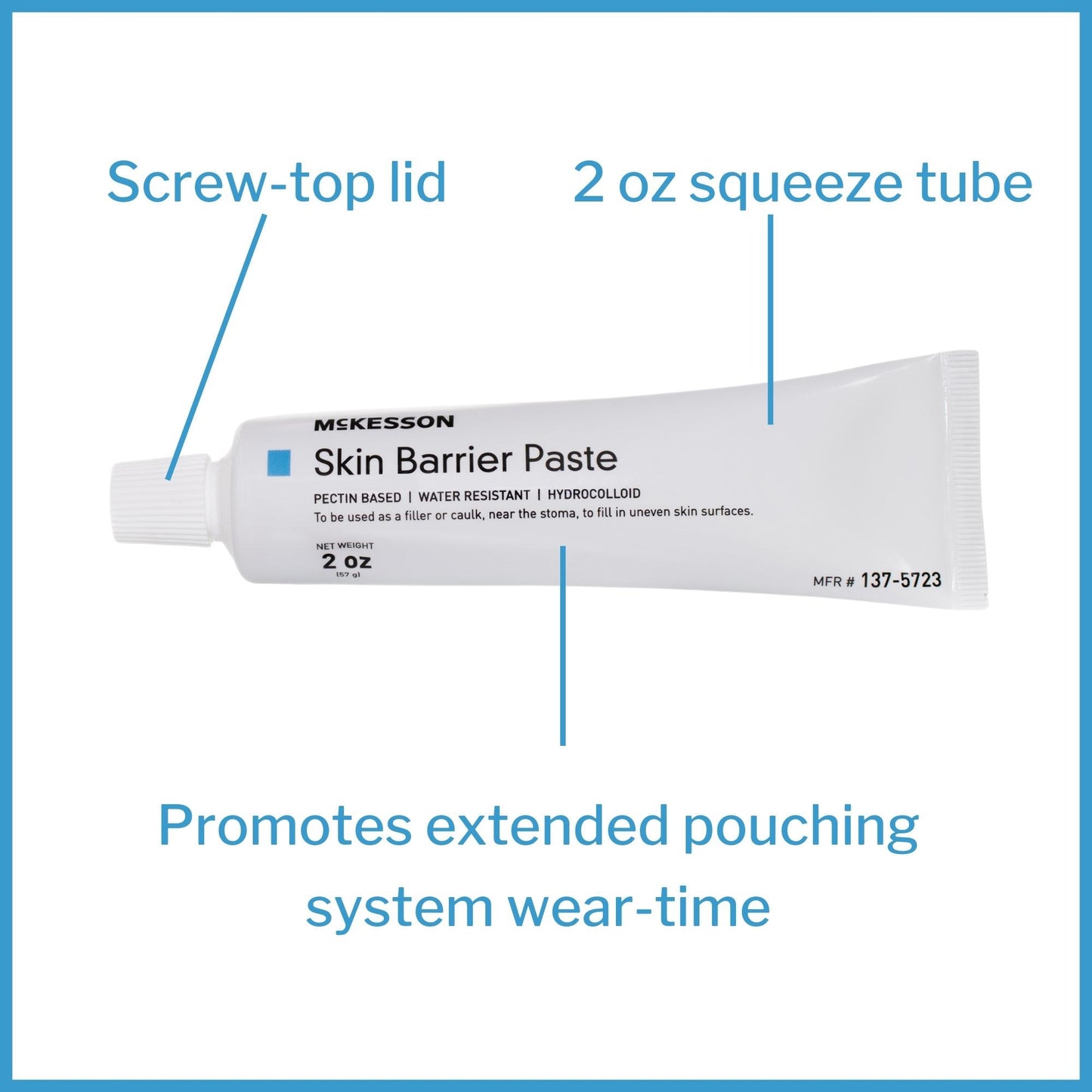 McKesson Skin Barrier Paste, Pectin & Water Based