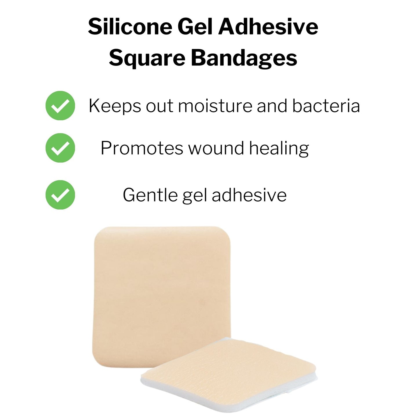 McKesson Silicone Gel Adhesive without Border Silicone Foam Dressing