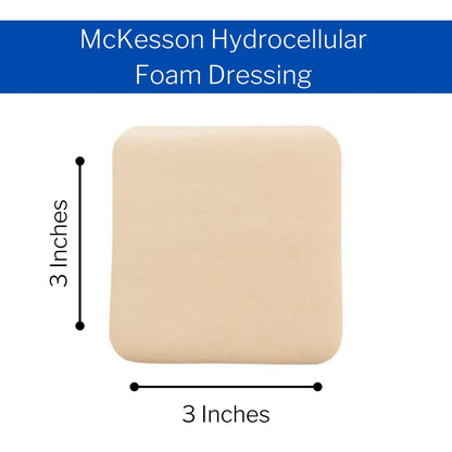 McKesson Silicone Gel Adhesive without Border Silicone Foam Dressing