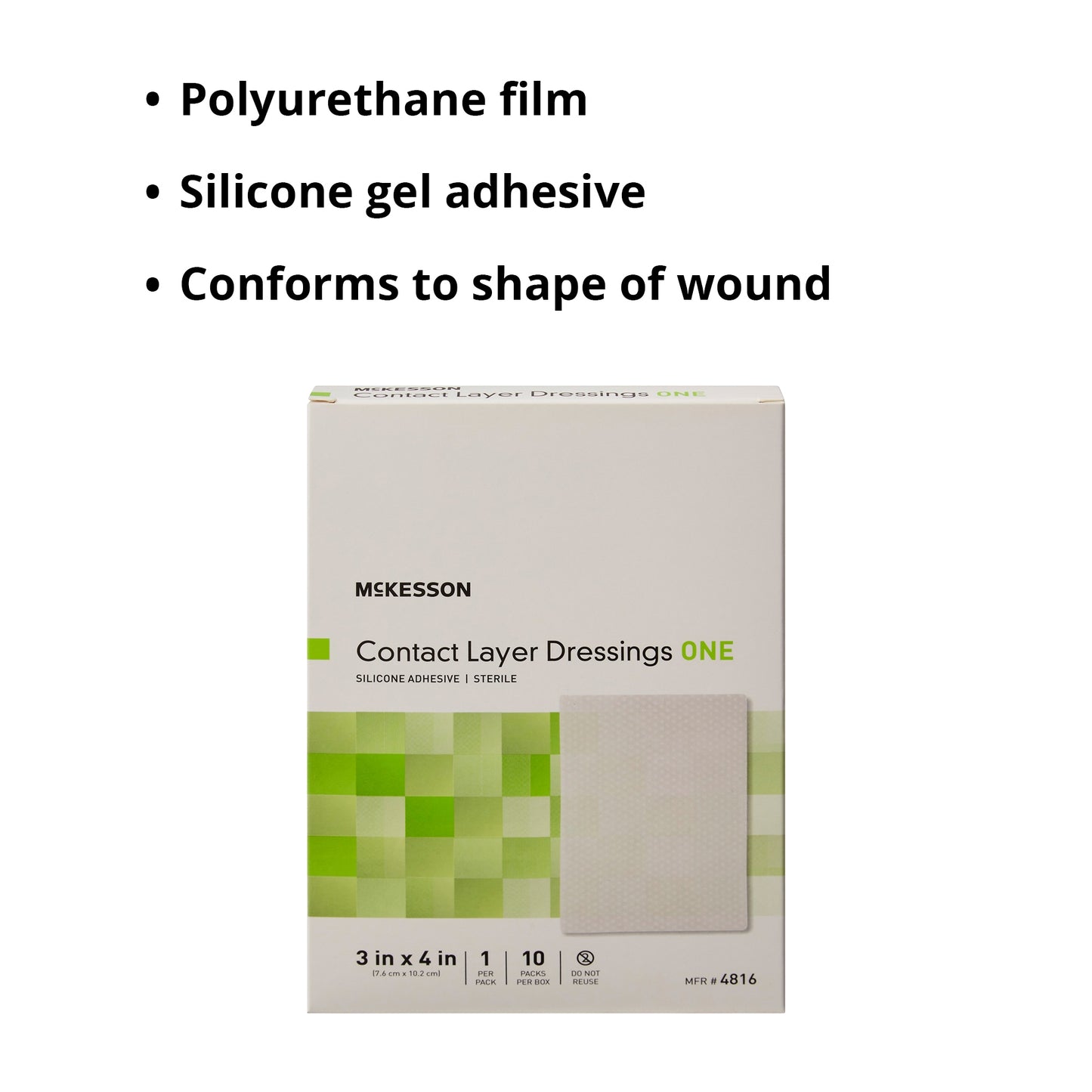 McKesson Silicone Wound Contact Layer Dressing