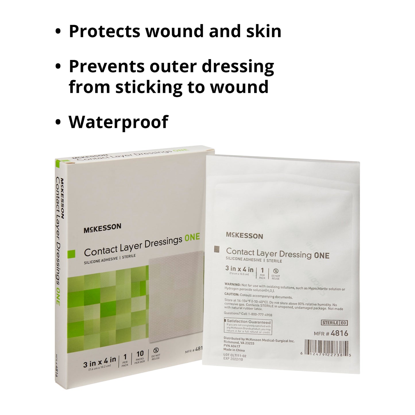 McKesson Silicone Wound Contact Layer Dressing