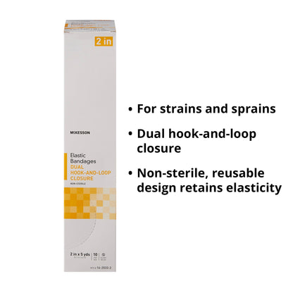 McKesson Double Hook-and-Loop Closure Elastic Bandage