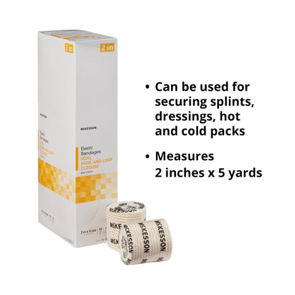McKesson Double Hook-and-Loop Closure Elastic Bandage