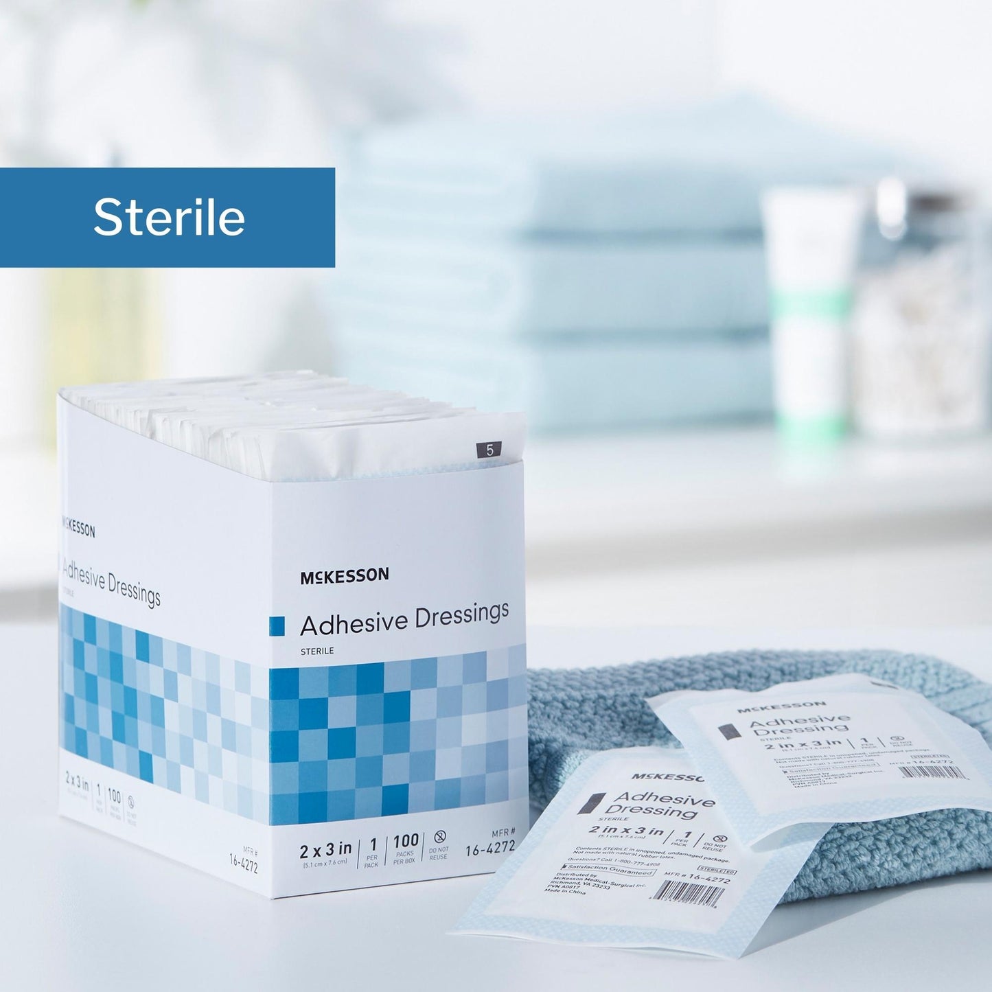 McKesson White Adhesive Dressing
