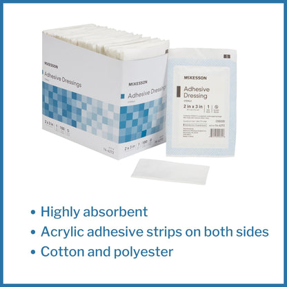 McKesson White Adhesive Dressing
