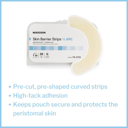 McKesson Skin Barrier 1/2 Arc Strip