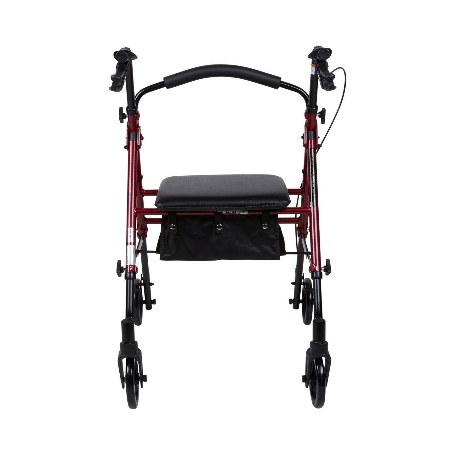 McKesson Four-Wheel Rollator, Red