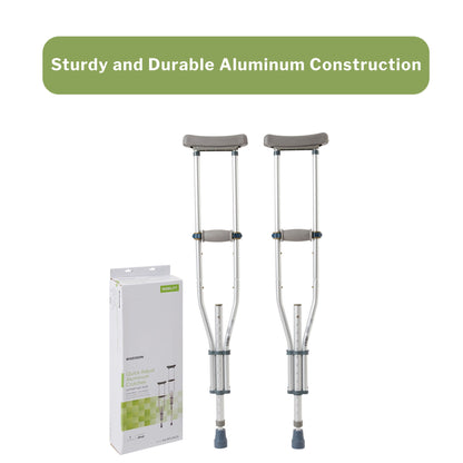 McKesson Underarm Crutches, 4'6" – 6'6"