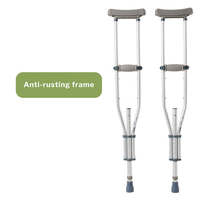 McKesson Underarm Crutches, 4'6" – 6'6"