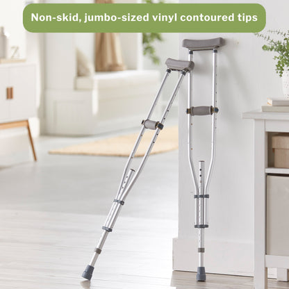 McKesson Underarm Crutches, 4'6" – 6'6"