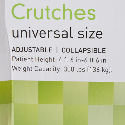 McKesson Underarm Crutches, 4'6" – 6'6"