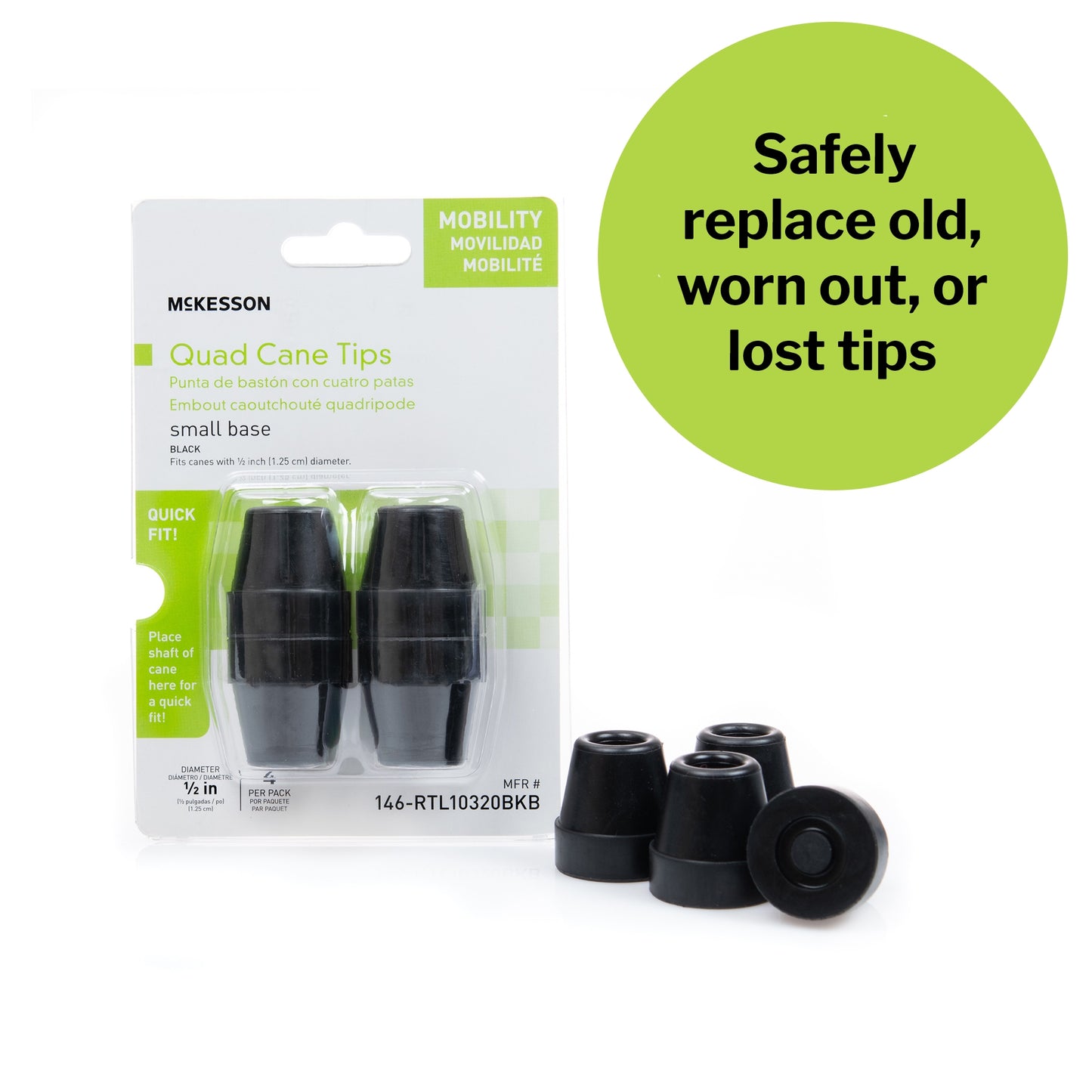 McKesson Quad Cane Tips