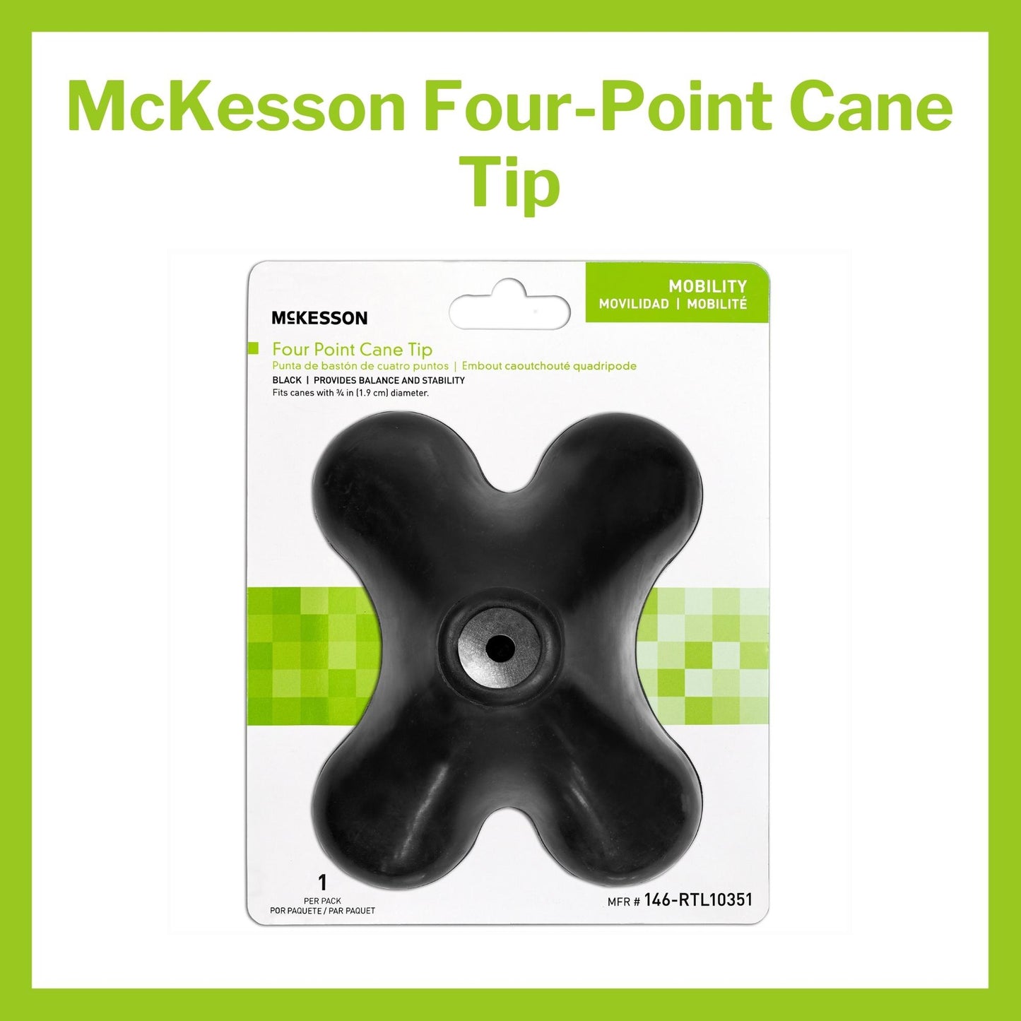 McKesson Four-Point Cane Tip