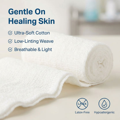 McKesson Fluff Bandage Roll, 4.5 Inch x 4.1 Yard, Cotton