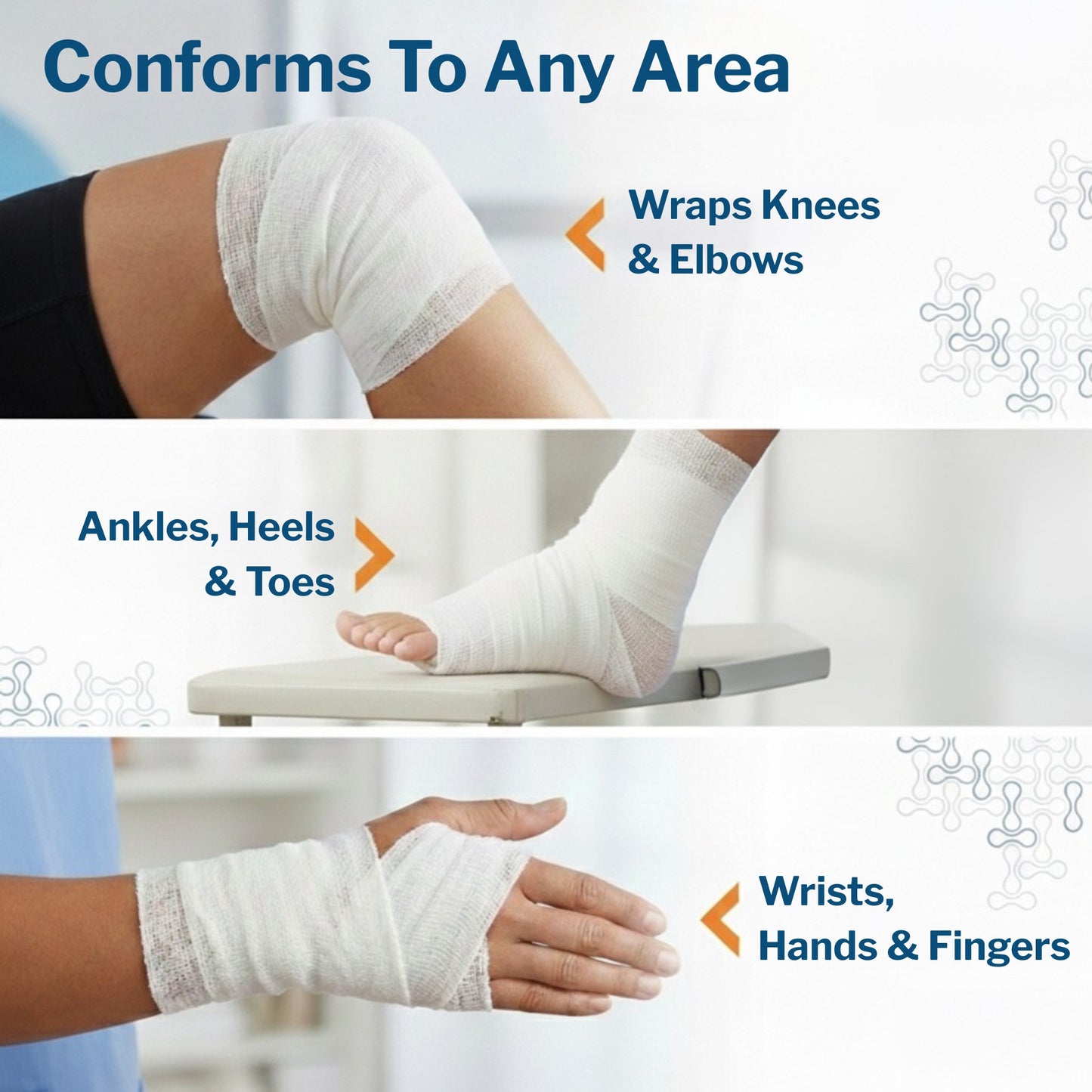 McKesson Fluff Bandage Roll, 4.5 Inch x 4.1 Yard, Cotton