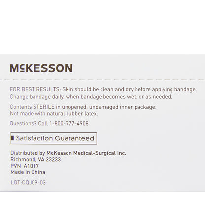 McKesson Oval Tan Adhesive Bandage, 1 x 1-1/4 Inch