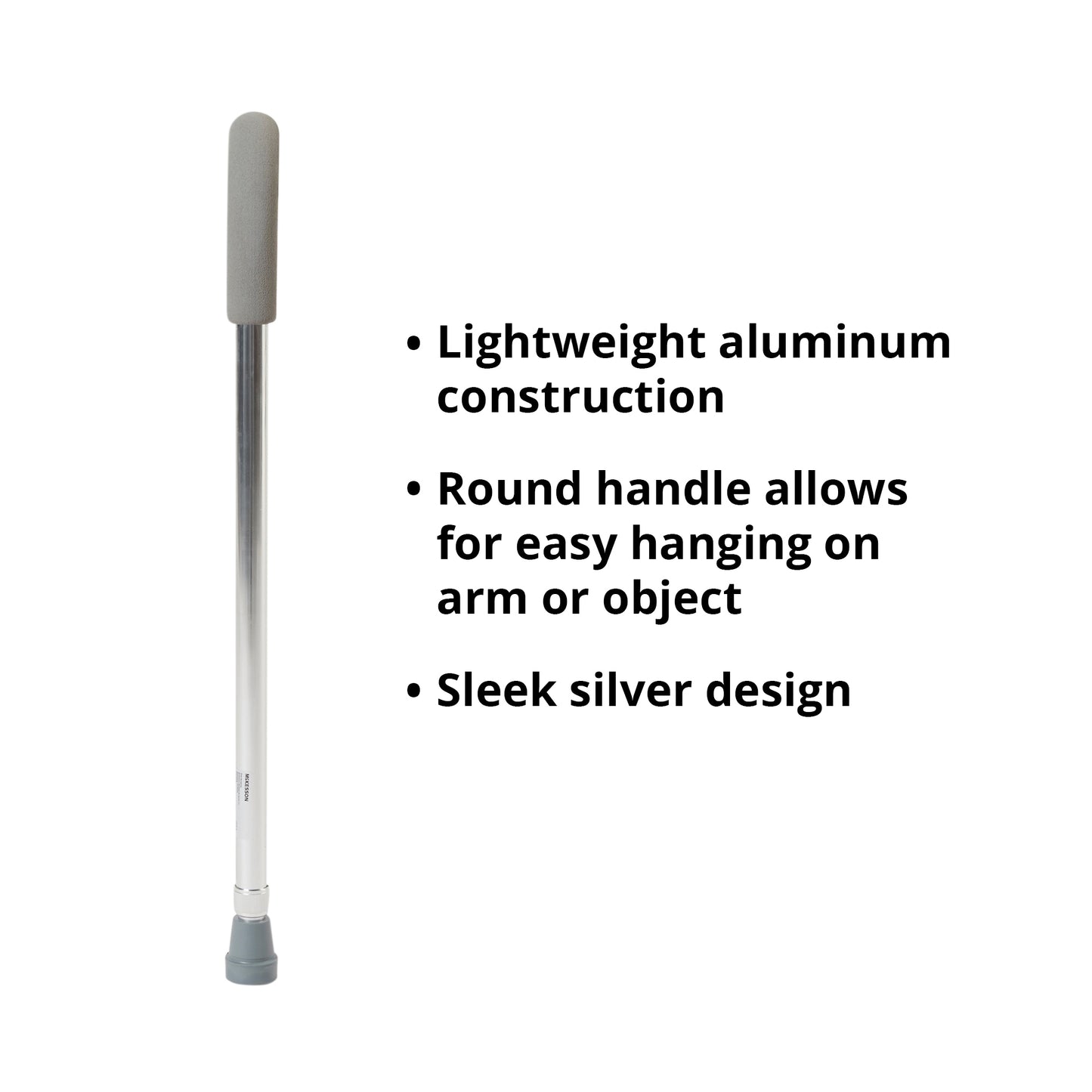 McKesson Round Handle Cane, Aluminum
