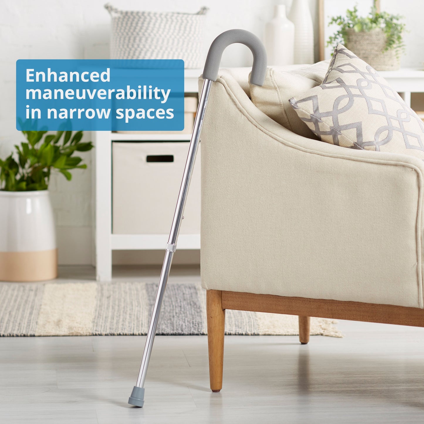 McKesson Round Handle Cane, Aluminum