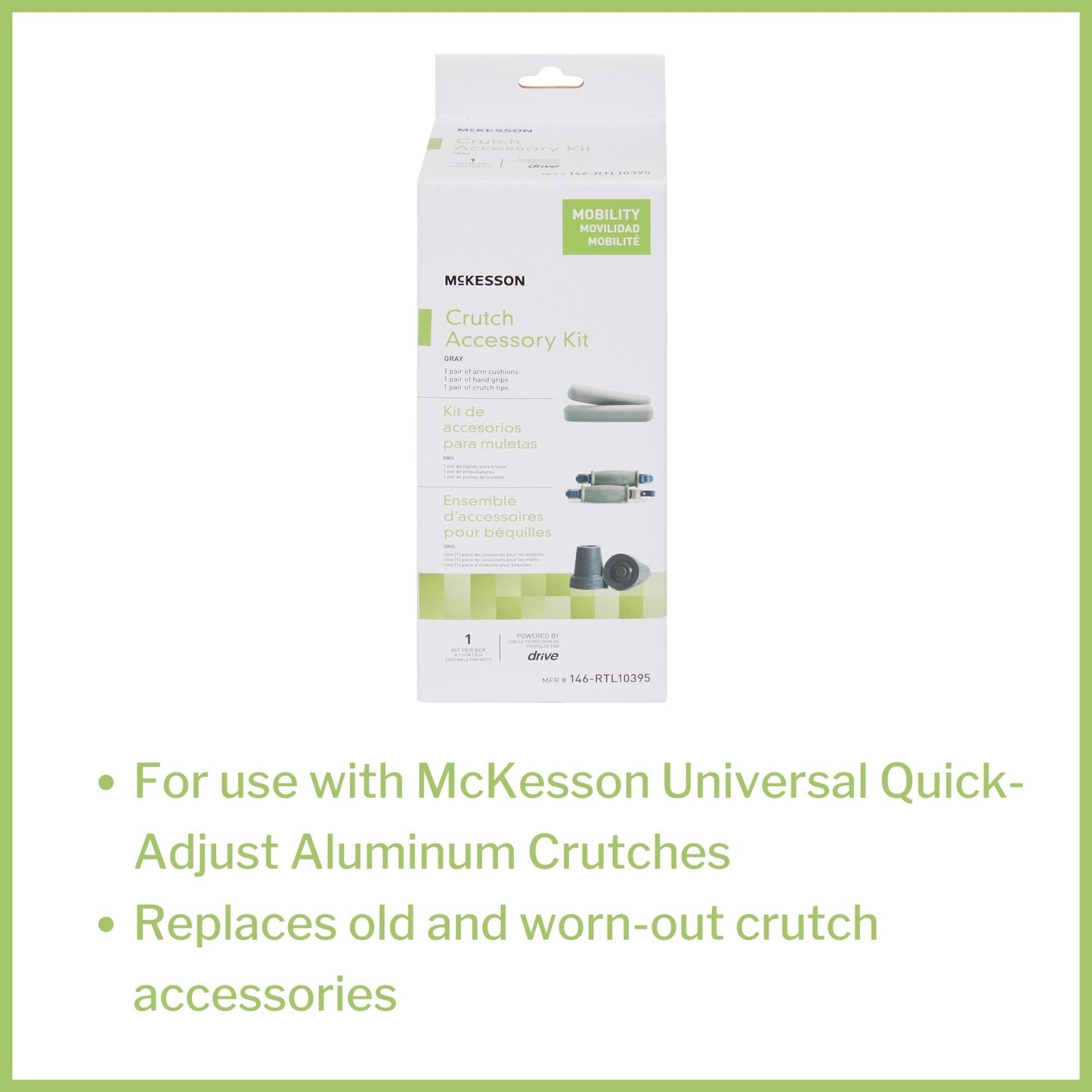McKesson Crutch Accessory Kit
