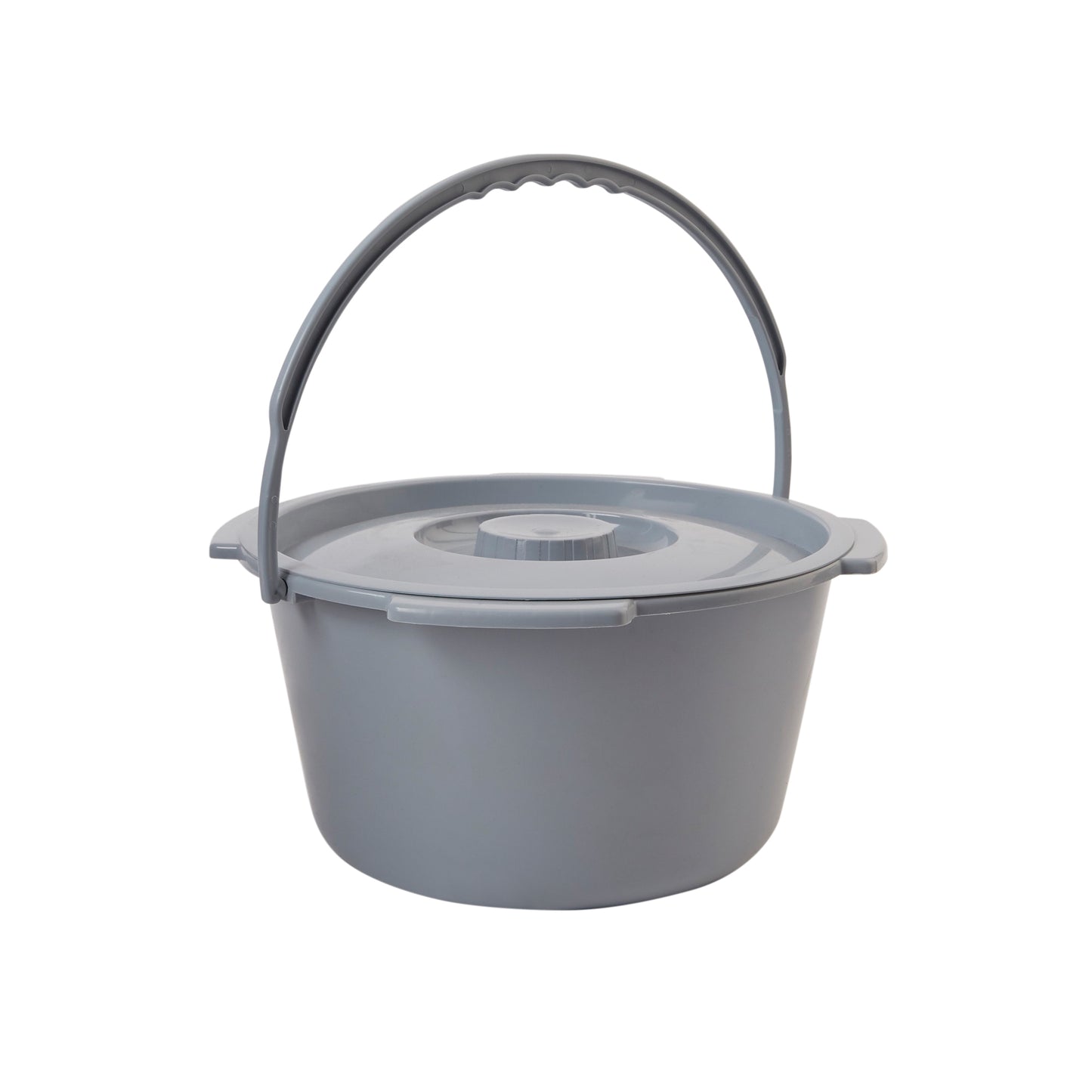 McKesson Commode Bucket With Metal Handle And Cover, 7-1/2 Quart