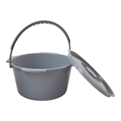 McKesson Commode Bucket With Metal Handle And Cover, 7-1/2 Quart