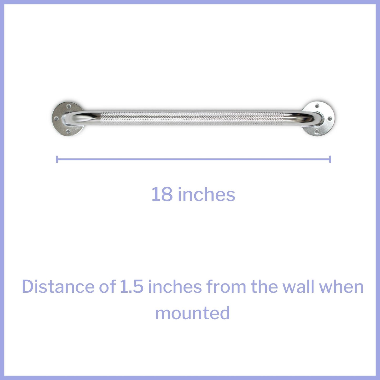 McKesson Wall Grab Bar, Chrome Finish