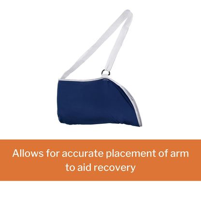 McKesson Universal Blue Cotton / Polyester Arm Sling, One Size Fits Most