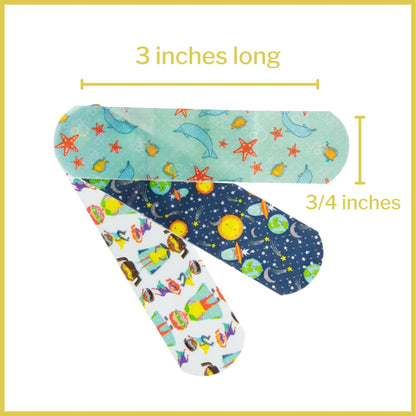 McKesson Kids™ Kid Design (Assorted Prints) Adhesive Strip, 3/4 x 3 Inch