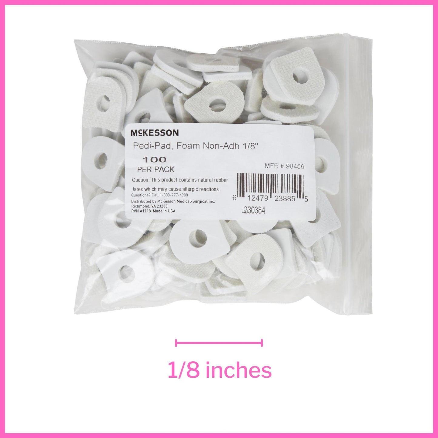 McKesson Nonadhesive Corn Pad, One Size Fits Most