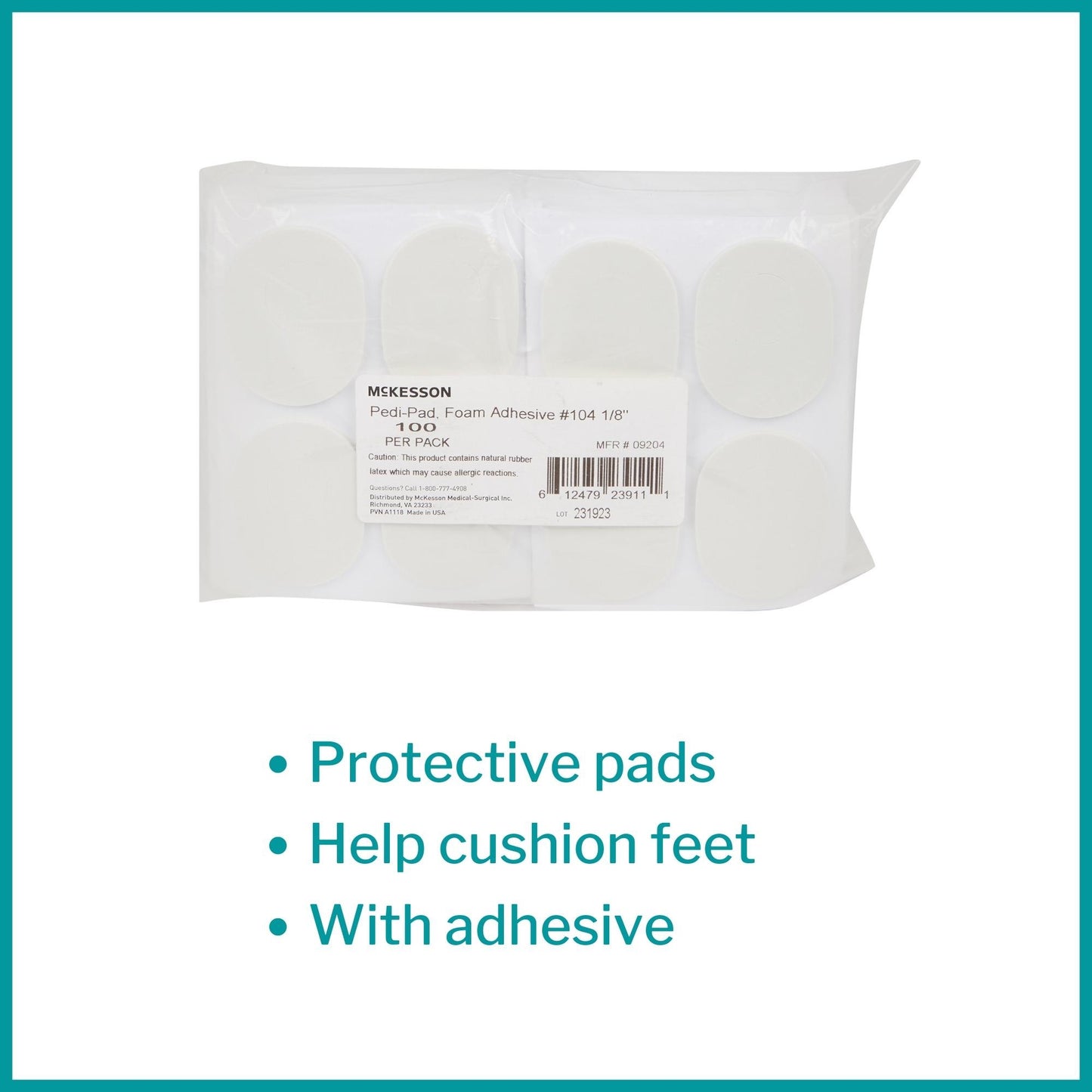 McKesson Pedi-Pad Foot Pad, Size 104