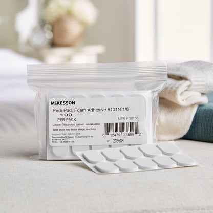 McKesson Pedi-Pad White Protective Pad, Size 101 – Narrow