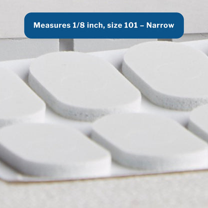 McKesson Pedi-Pad White Protective Pad, Size 101 – Narrow