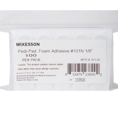 McKesson Pedi-Pad White Protective Pad, Size 101 – Narrow