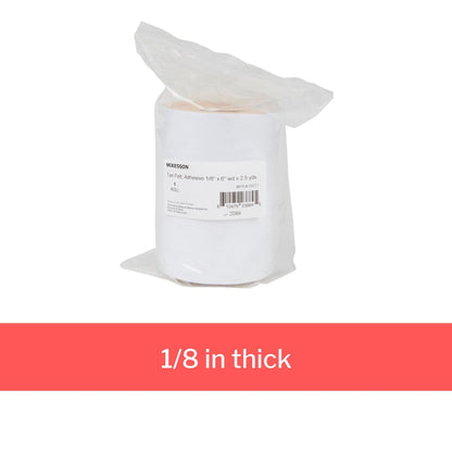 McKesson Tan Wool / Rayon Adhesive Orthopedic Felt Roll, 6 Inch x 2.5 Yard