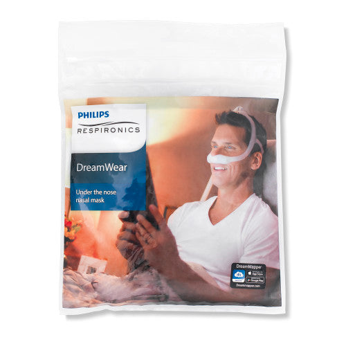 DreamWear Nasal Mask FitPack with Headgear (1.5 Arms), Small/Medium Frame and Cushion
